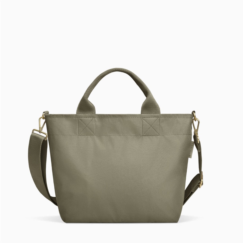 Canvelle BUNDLE! Olive Small Crossbody Tote and Olive Medium Flat pouch 🫶🏼